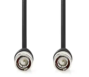 Nedis BNC video kabel černá / Video kabel / BNC-BNC / 75 Ohm / 2 m / PVC
