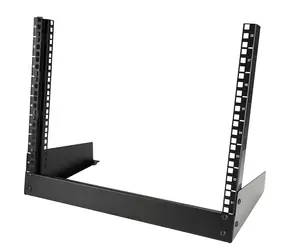 StarTech Otevřený rack 8U černý / Otevřený rack / 19" / max. nosnost 50 kg / ocel