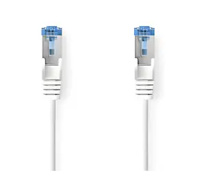 Nedis / Síťový kabel / CAT6a S/FTP / 1,5 m / Bílá / LSZH