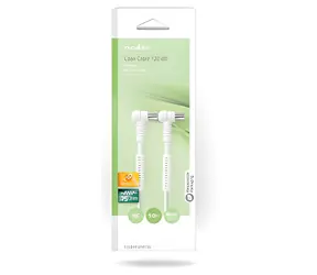 Nedis Koaxiální kabel Coax (M) - Coax (F) bílá / Koaxiální kabel / 75 Ohm / 120 dB / 4x stíněný / 5 m