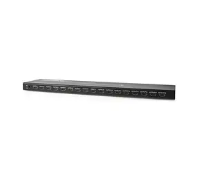 Nedis HDMI rozbočovač 1:16 antracit / Rozbočovač / 16x HDMI výstup / 4K 60Hz / 18 Gbps / Kov