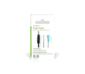 Nedis Napájecí kabel pro fotopasti černá / Napájecí kabel / DC zásuvka F1 / 2 m / Měď