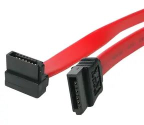 StarTech SATA červený / Kabel / SATA 7-pin - SATA 7-pin / úhlový / 0,46 m