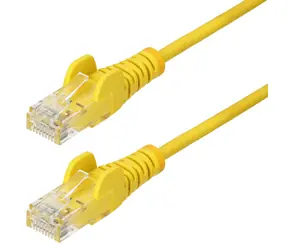 StarTech UTP CAT6 0,25 m Slim žlutá / Patch kabel / RJ45-RJ45 / PoE