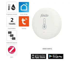 Alecto SMART-TEMP10 / Senzor teploty a vlhkosti / Zigbee