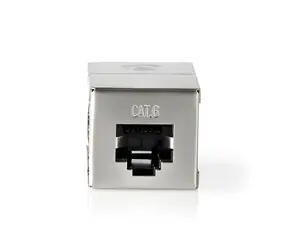 Nedis Spojka RJ45 CAT6 stíněná / Síťová spojka / RJ45-RJ45 / přímá / kovová / box