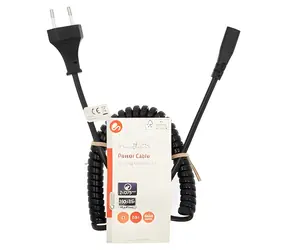 Nedis napájecí kabel Euro černý / Napájecí kabel / konektor IEC-320-C1 / přímý / 2 m