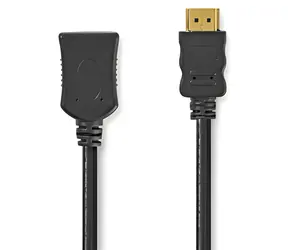 Nedis HDMI prodlužovací kabel černá / Prodlužovací kabel / 4K 60Hz / ARC / 10,2 Gbps / Ethernet / 2 m