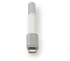 Nedis adaptér Lightning 8pin - Jack 3,5mm / Adaptér / pozlacené konektory / hliníkový