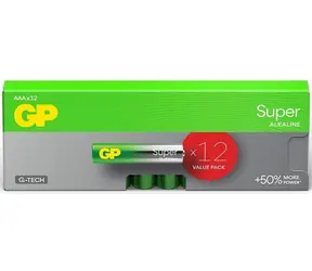 Emos GP Super Alkaline AAA/LR03 / Alkalická baterie / Mikrotužková (AAA, LR03) / 12 ks