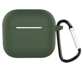 Devia Silicone Suit Case tmavě zelená / Pouzdro / Apple AirPods 3 / Silikonové