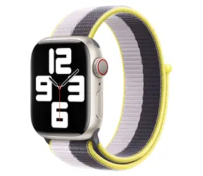 Devia Nylon Braided Two-Tone Loop Lilac / Řemínek pro Apple Watch / 40/41/42 mm / Nylon