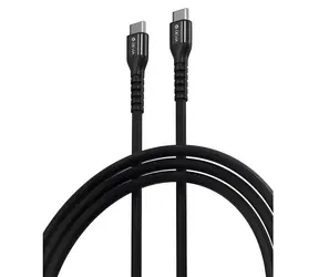 Devia kabel Gracious Woven USB-C - USB-C černá / Kabel / Opletený / 1,5 m