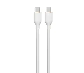 Devia Jelly Series bílá / Nabíjecí kabel / USB-C - USB-C / 1,2 m / silikonový