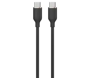Devia Jelly Series černá / Nabíjecí kabel / USB-C - USB-C / 1,2 m / silikonový