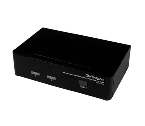 StarTech 2-portový DisplayPort KVM černá / KVM přepínač / USB klávesnice a myš / 3840×2400 px