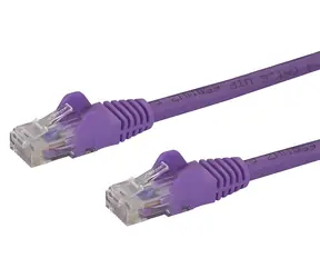 StarTech UTP CAT6 0,5m snagless fialový / Patch kabel / RJ45-RJ45 / PoE