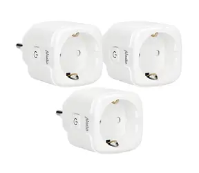 Alecto SMART-PLUG20 bílá 3ks / Chytrá zásuvka / Wi-Fi / Monitor spotřeby / 3680W / 16A