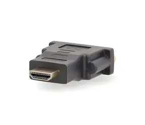 Nedis adaptér HDMI (M) - DVI-D 24+1 (F) antracitová / Adaptér / Pozlacené kontakty / Přímý