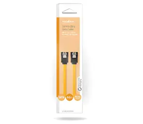 Nedis SATA 6 Gbps (F) - SATA 6 Gbps (F) 0,5 m žlutá / Kabel / Plochý