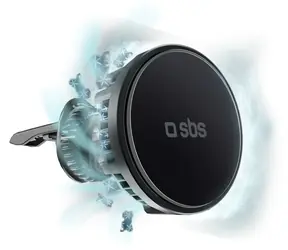 SBS Frozen Mag černá / Držák do auta / MagSafe / chlazení / 15W bezdrátové nabíjení