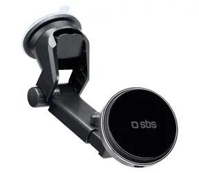 SBS MagCharge černá / Držák do auta / Magnetický / S přísavkou / 15 W bezdrátové nabíjení