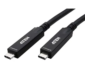 ATEN UE3415F černý / Kabel USB-C / AOC / 10Gbps / DP / PD 60W / 15m