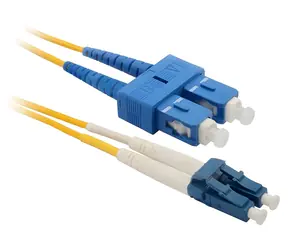 Solarix Patch kabel LCupc/SCupc SM OS 2m / Optický patch kabel / 9/125 µm duplex / SXPC-LC/SC-UPC-OS-2M-D