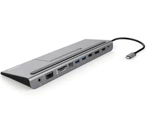 PremiumCord USB-C MST Full Size / Dokovací stanice / Multi-Stream Transport / pod notebook
