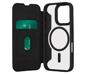 Puro Book Wallet Mag 2 černá / Pouzdro / MagSafe / iPhone 16 Pro Max