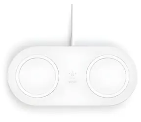 Belkin BOOST CHARGE Dual bílá / Bezdrátová nabíjecí podložka / 2x Qi / 10W