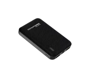RealPower PB-5000 SE černá / Powerbanka 5000 mAh / 2x USB & USB-C / 5V / 2,4A