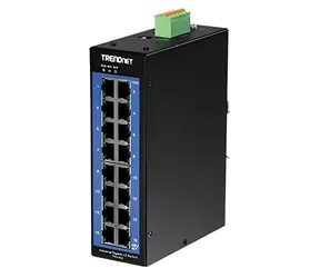 TRENDnet TI-G160i / Průmyslový switch / 16-port Gigabit / L2 / DIN lišta
