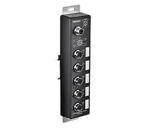 TRENDnet TI-XPG50 / Průmyslový switch / 5-port M12 / 4x PoE+ / EN50155