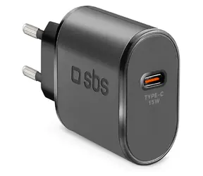 SBS Cestovní adaptér USB-C AFC 15W černá / Cestovní adaptér / USB-C / AFC / 15 W