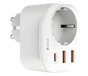Devia Smart Series bílá / Síťová nabíječka / USB-A + USB-C / PD 20W