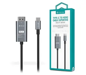 Devia Storm series černá / Kabel / USB-C - HDMI / 2 m