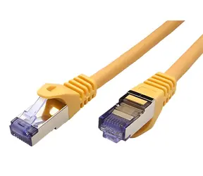 Roline Cat 6a S/FTP patch kabel 15m žlutý / Patch kabel / RJ-45 - RJ-45 / Component Level / LSOH