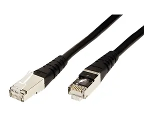 Roline S/FTP patchkabel kat. 6 0,3 m černý / Patch kabel / RJ-45