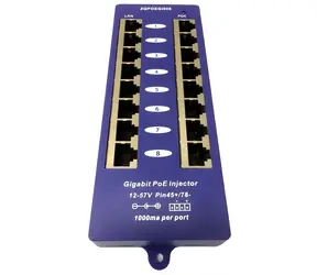 Digitus POE-PAN8-GB / PoE patch panel / stíněný / Gigabit / 8 portů