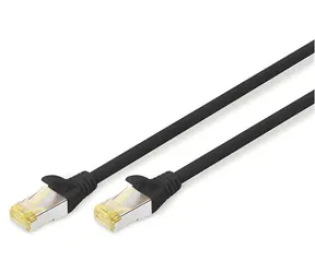 Digitus CAT 6A S/FTP černý / Patch kabel / 1m / LSOH