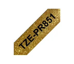 Brother TZe-PR851 zlatá/černá / Páska do štítkovače / Premium / laminovaná / 24 mm / 8 m