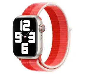 Devia Nylon Braided Two-Tone Loop Peony (růžová) / Řemínek pro Apple Watch / 44/45/46 mm