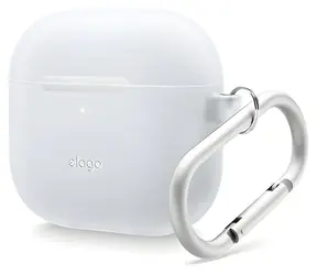 Elago Hang Case Nightglow Blue / Silikonové pouzdro / AirPods 4 / karabinka