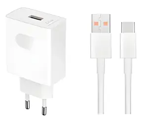 Honor SuperCharge 66W bílá / Cestovní nabíječka vč. datového kabelu USB-C / 66 W / 1 m kabel