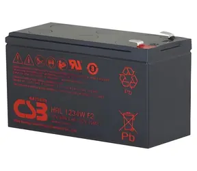 CSB HRL1234W / Olověný akumulátor / 12V / 9Ah / 34W / F2