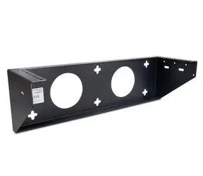 Inter-Tech 19" nástěnná konzole černá / Montážní držák / do racku / 3U / hloubka 161 mm / nosnost 15 kg