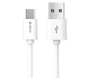 Devia Smart Series bílá / Kabel / USB-A - USB-C / 1 m