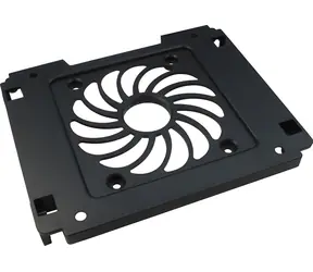 Inter-Tech 5,25” instalační rámeček pro 1x 3,5”/2,5” HDD/SSD / Rámeček / 12cm ventilátor / černá