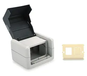 Digitus / Zásuvka / modulární 2-port / neosazená / na omítku / IP44 outdoor